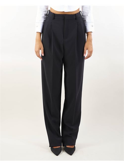 Stretch crêpe trousers with double darts Elisabetta Franchi ELISABETTA FRANCHI | Pants | PA05247E2110